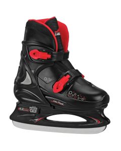 PAMIR Boys Adjustable Ice Skate Black/Red
